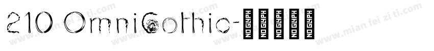 210 OmniGothic字体转换